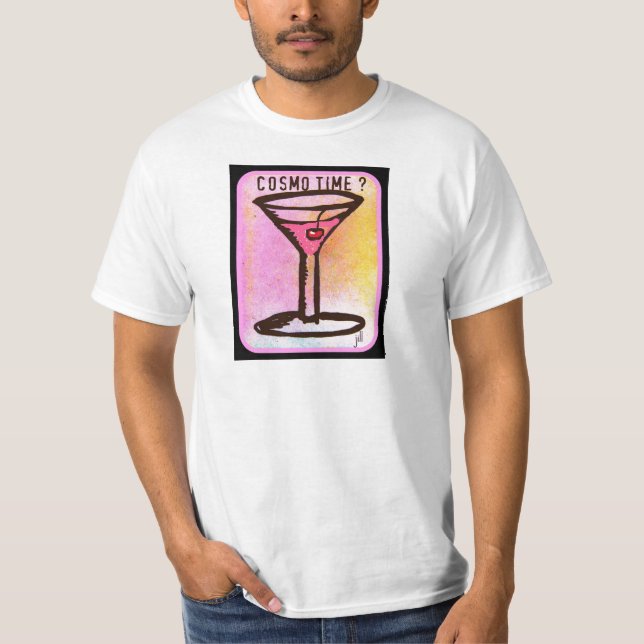 CAMISETA IMPRESIÓN DE MARTINI DEL ROSA DEL TIEMPO DE COSMO (Anverso)