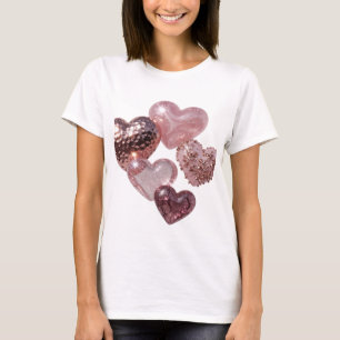 Camiseta Impresión de moda de arte abstracto de plata elega