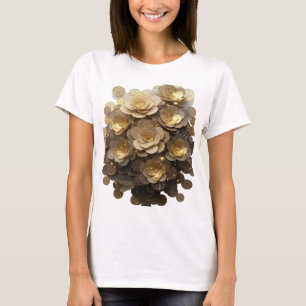 Camiseta Impresión de moda de arte abstracto gris Statement