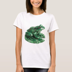 Camiseta Impresión de moda de arte abstracto verde clásico
