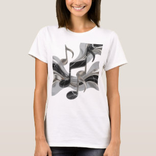 Camiseta Impresión de MÚSICA EN MOVIMIENTO de Plata Moderna