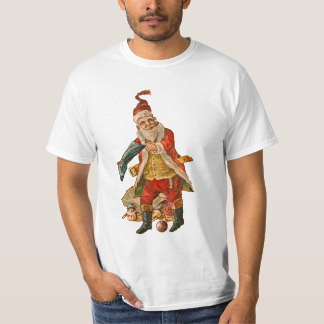 Camiseta impresión de navidades tradicionales vintage (Anverso)