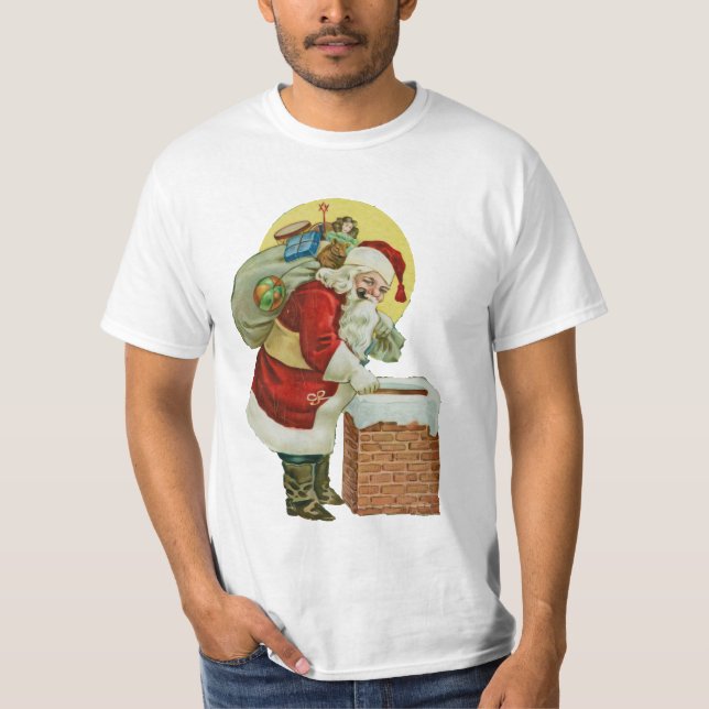 Camiseta impresión de navidades tradicionales vintage (Anverso)