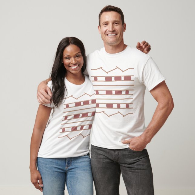 Camiseta Impresión de neumáticos Beige y Rosa JPL Mars Curi (Unisexo)