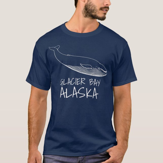 Camiseta Impresión de observación de ballenas GLACIER BAY A (Anverso)