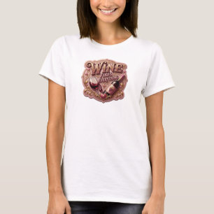 Camiseta Impresión de ORO FRESCO EL VINO ARREGLA TODO