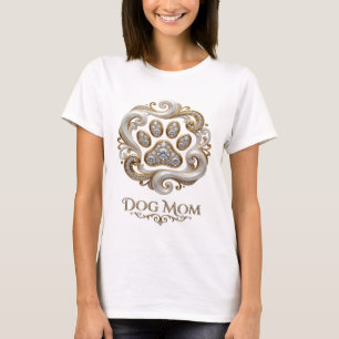 Camiseta Impresión de oro fresco MAMÁ PERRO