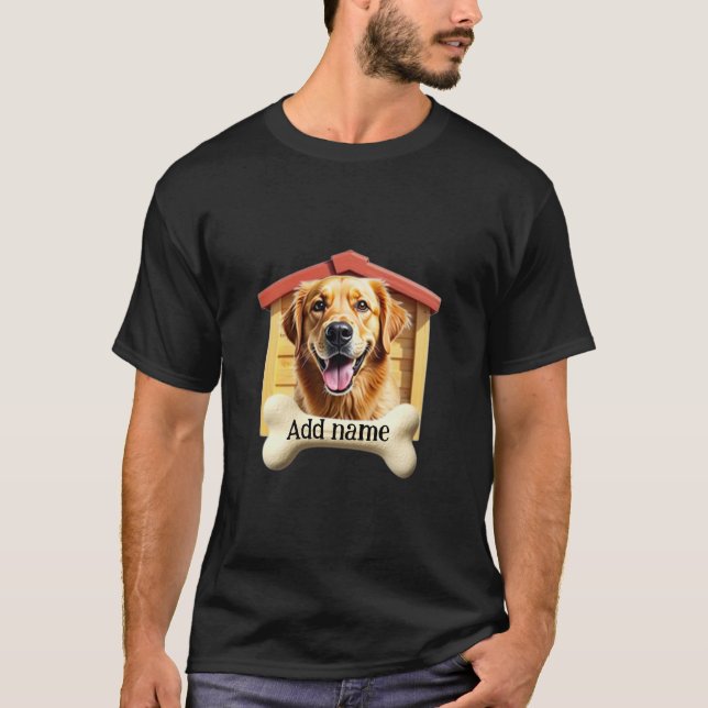 Camiseta Impresión de Personalizable de Golden Retriever a  (Anverso)