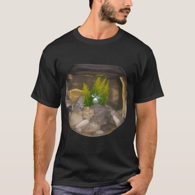 Camiseta Impresión de pez antiguo (Anverso)