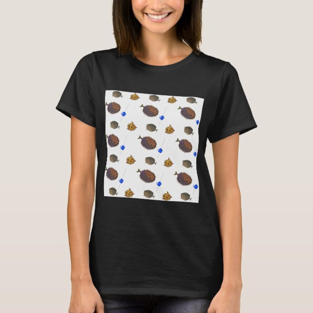 Camiseta Impresión de pez globo (Anverso)