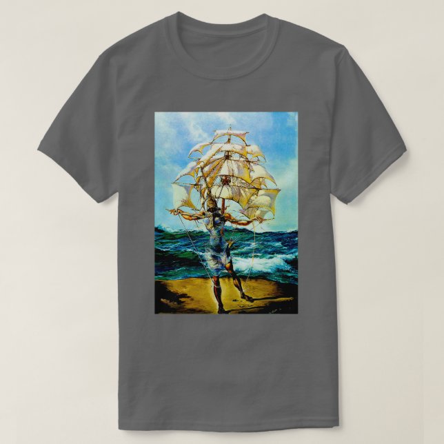 Camiseta Impresión de pintura de fantasía abstracta de vint (Diseño del anverso)