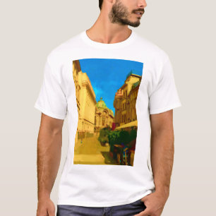 Camiseta Impresión de pintura digital Bucarest Pallace