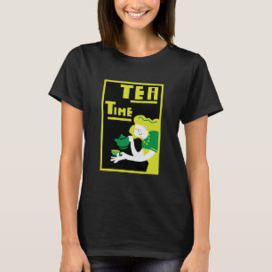 Camiseta Impresión de Poster de arte de pared de té