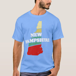 Camiseta Impresión de recuerdos de New Hampshire State Vint
