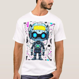 Camiseta Impresión de Robot