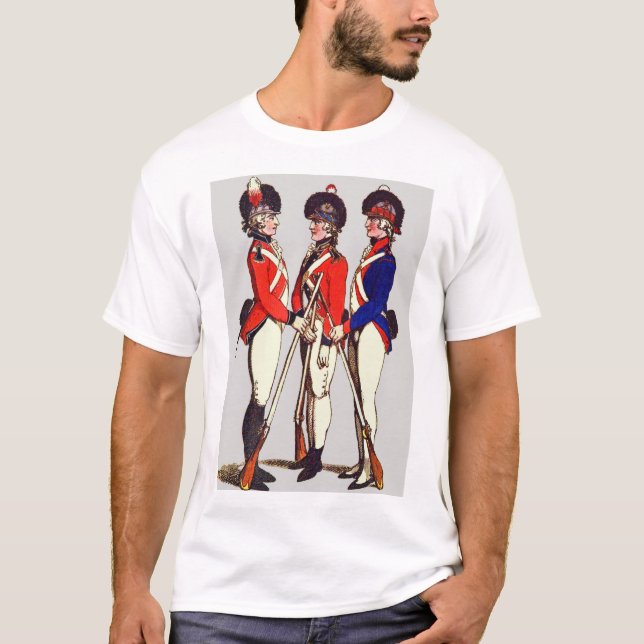 Camiseta Impresión de soldados voluntarios de Londres en 18 (Anverso)