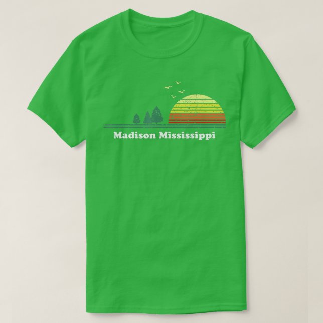 Camiseta Impresión de souvenir Sunset de Madison Mississipp (Diseño del anverso)