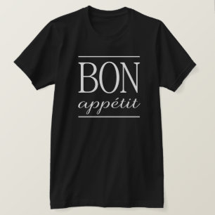 Camiseta Impresión de texto de cita tipográfica blanca BON