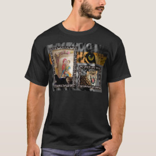 Camiseta Impresión de tigres y parejas de arte