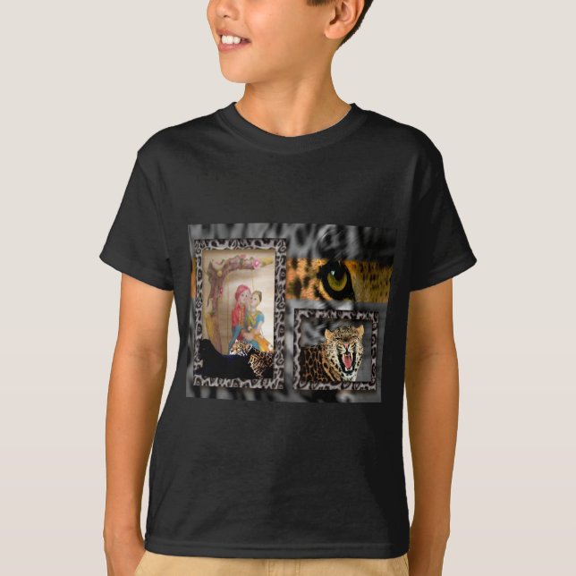 Camiseta Impresión de tigres y parejas de arte (Anverso)