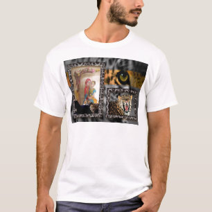 Camiseta Impresión de tigres y parejas de arte