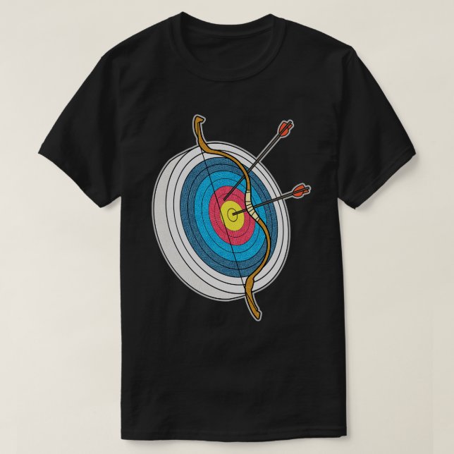 Camiseta Impresión De Tiro Con Arco De Tiro Con Arco Y Flec (Diseño del anverso)