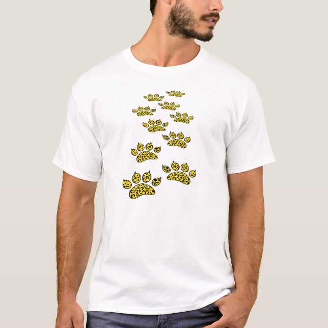 Camiseta Impresión de traza leopardo (Anverso)