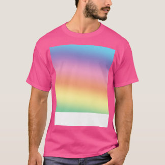 Camiseta Impresión de un degradado de arcoiris colorido