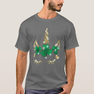 Camiseta Impresión de unicornio sarcástico en San Patricio