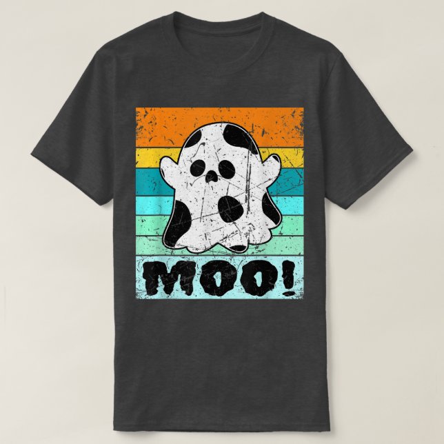 Camiseta Impresión de vaca lunar para hombres Ropa de Hallo (Diseño del anverso)