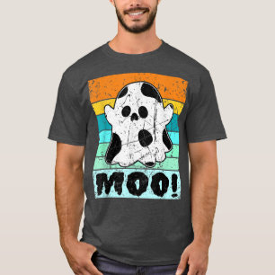 Camiseta Impresión de vaca lunar para hombres Ropa de Hallo