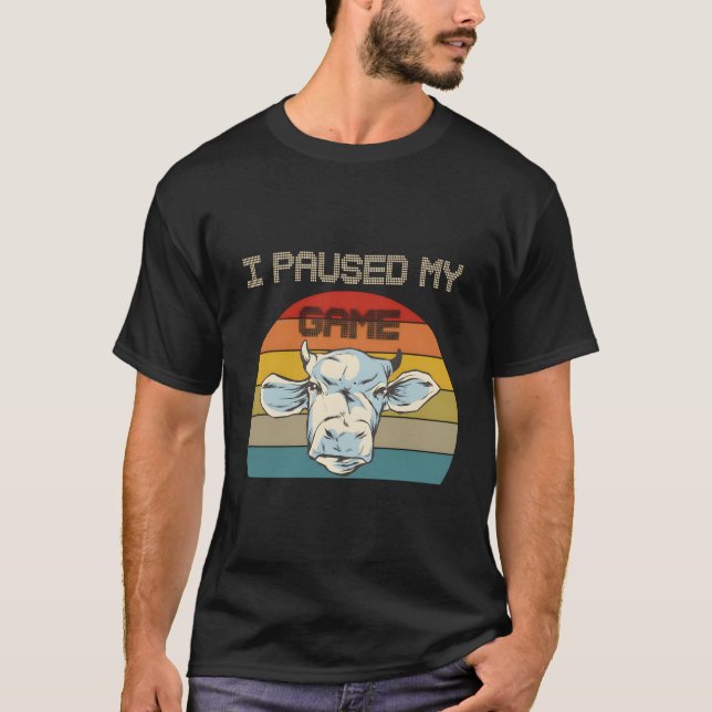 Camiseta Impresión de vaca vaca de vaca de vaca de vaca de  (Anverso)