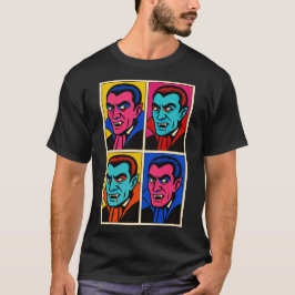Camiseta Impresión de vampiros de arte pop | Halloween