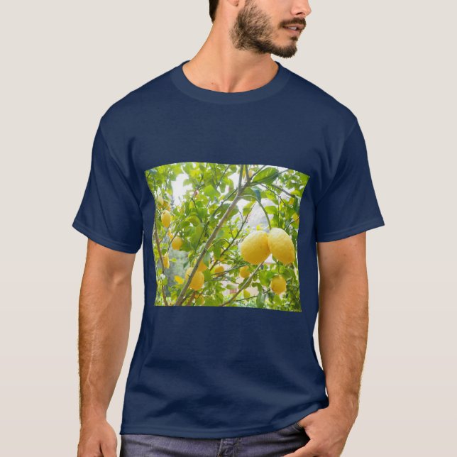 Camiseta Impresión de verano de limonero fresco (Anverso)