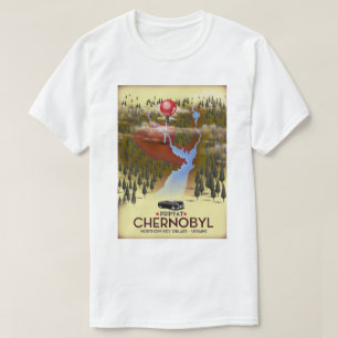 Camiseta Impresión de viaje a Chernóbil, Pripiat, Ucrania