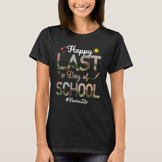 Camiseta Impresión de video de la escuela de enfermería Hap (Anverso)