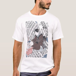 Camiseta Impresión de Woodblock del japonés del emperador