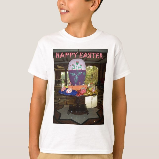 Camiseta Impresión decorada de Huevos de Pascua (Anverso)