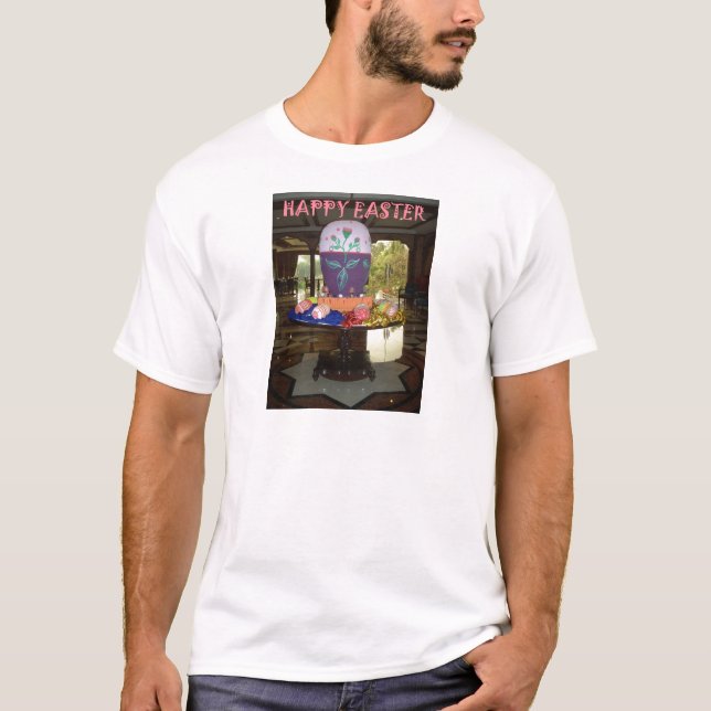 Camiseta Impresión decorada de Huevos de Pascua (Anverso)