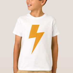 Camiseta Impresión del amarillo de la energía del trueno