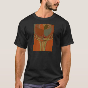 Camiseta Impresión del arte contemporáneo tradicional de la