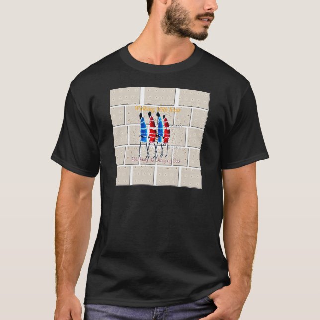 Camiseta Impresión del arte cristiano masái morans (Anverso)