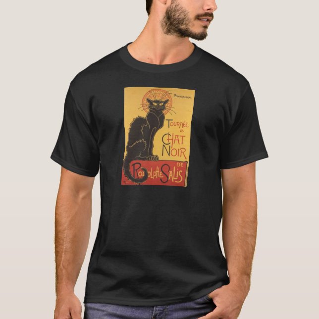 Camiseta Impresión del arte de Le Chat Noir (Anverso)