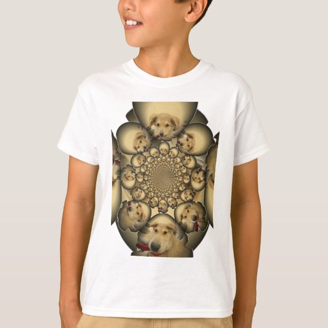 Camiseta Impresión del arte del kaleidoscopio de cobre (Anverso)