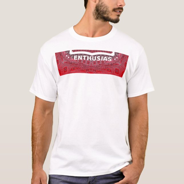 Camiseta Impresión del arte del patrón de Ajrak tradicional (Anverso)