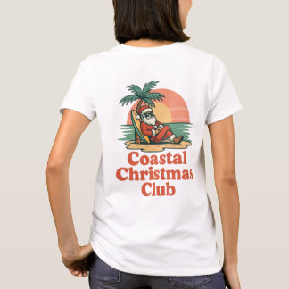 Camiseta Impresión del Club de Navidad Costero | Santa Rela