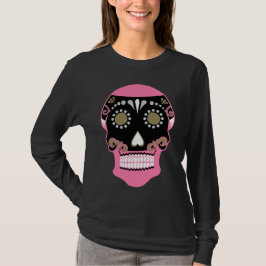 Camiseta Impresión del cráneo Día de los Muertos