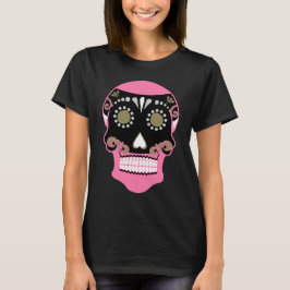 Camiseta Impresión del cráneo Día de los Muertos