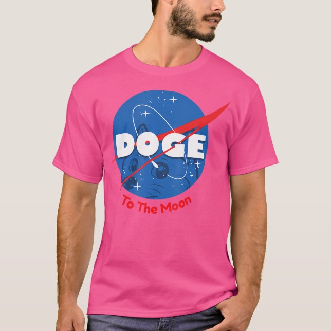 Camiseta Impresión del espacio del perro a la dogecoína de  (Anverso)