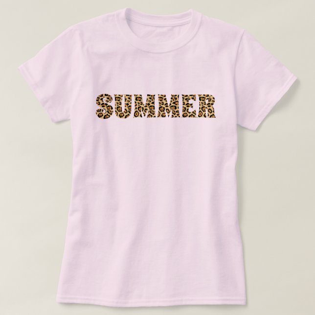 Camiseta Impresión del guepardo del verano (Diseño del anverso)